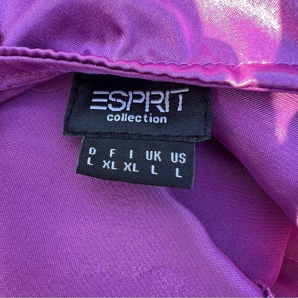 Esprit Purple Satin Tank Top - Picture 10 of 11